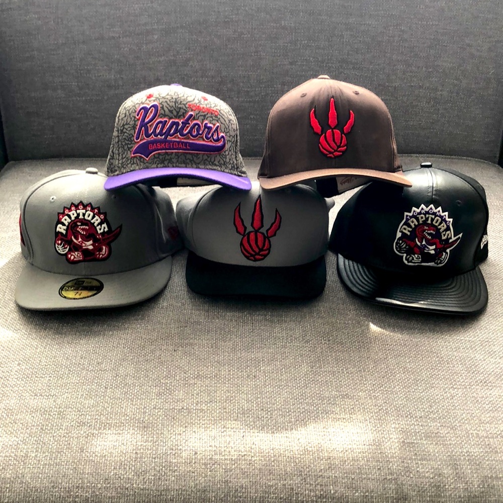 Raptors caps 4 snap back,one fitted SOLD